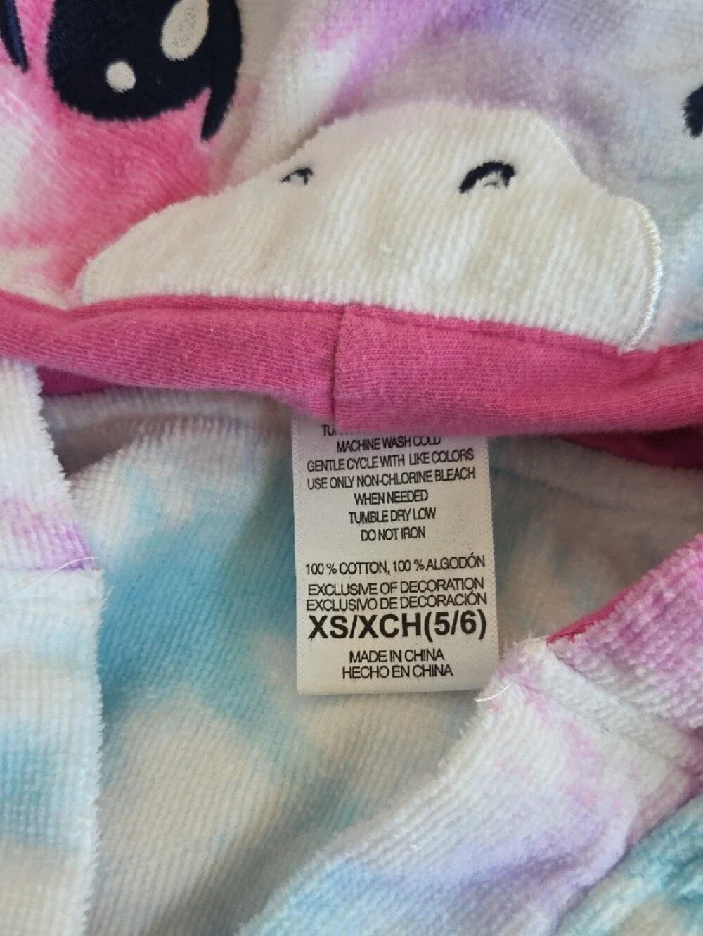 Kids' Unicorn Hooded Swim Coverup Robe - 3/4 & 5/6 *both*